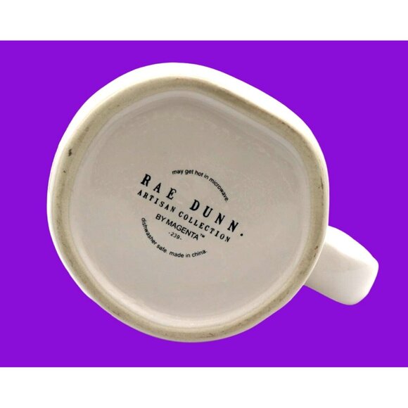 Rae Dunn. Candy Corn Gnome "Boo".  2 piece large mug. EUC.  Halloween Theme. - Picture 8 of 8